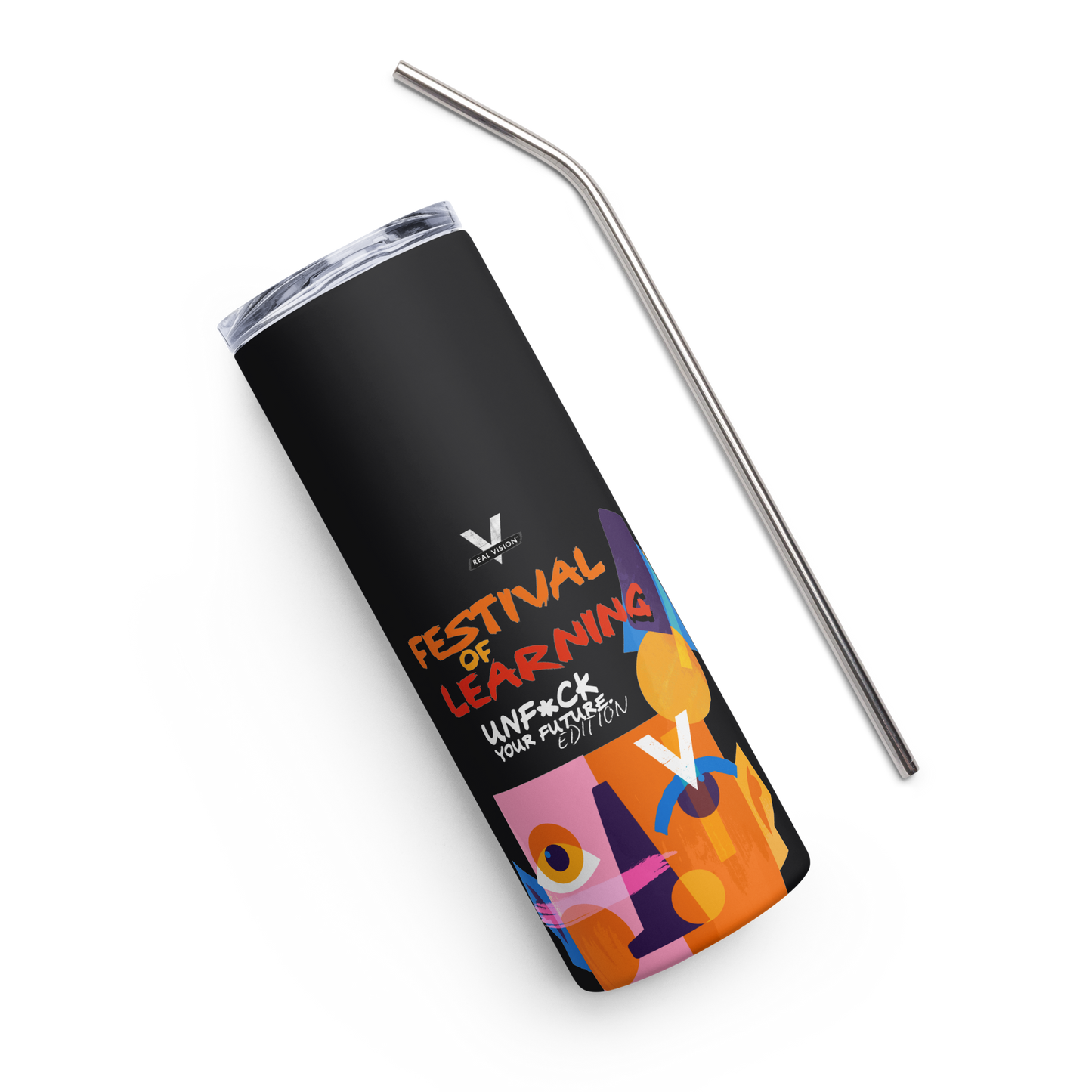 Festival of Learning 2023 Stainless Steel Tumbler (Black)