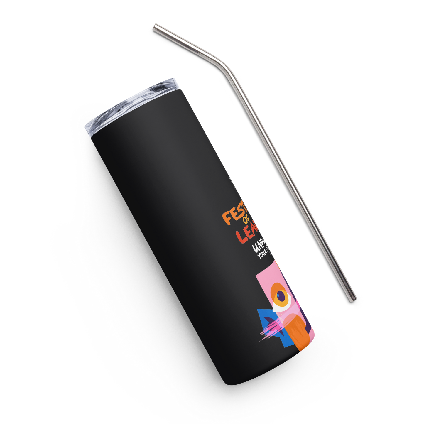Festival of Learning 2023 Stainless Steel Tumbler (Black)